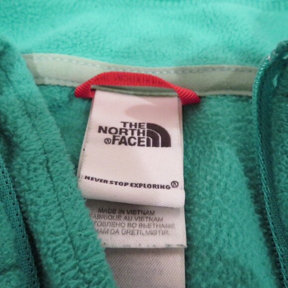 Women Medium Green Quarter-zip Pullover The North Face Jade Fleece Top Warm Cozy - Picture 9 of 12
